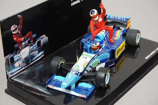 1:43 MINICHAMPS 431952701 Benetton B195 Renault Canada GP 1995 M.Schumacher / J.Alesi #1