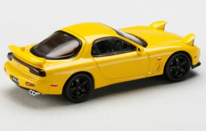 HJ644007BY Hobby JAPAN 1:64 Mazda RX-7 (FD3S) TYPE RS-R / Rotary Engine 30th Anniversary Limited Edition Sunburst Yellow