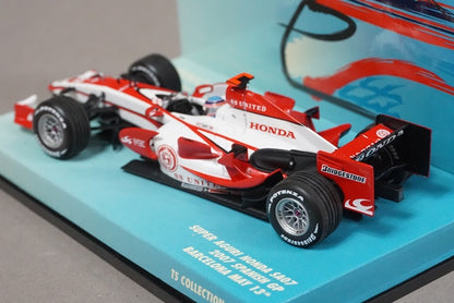 1:43 MINICHAMPS 518074322 Super Aguri Honda SA07 Spain GP 2007 Takuma Sato #22