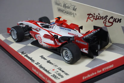 1:43 MINICHAMPS 403070092 Super Aguri Honda F1 Show Car Fuji Speedway 2007 Takuma Sato #22