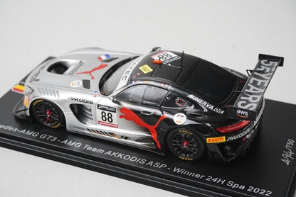 1:43 Spark SB500 Mercedes-AMG GT3 AKKODIS ASP Spa 24H 2022 #88 model car
