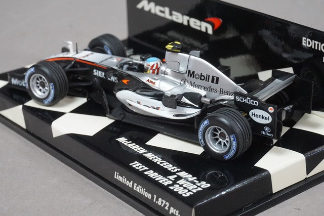 1:43 MINICHAMPS 530054355 McLaren Mercedes MP4-20 2005 A.Wurz #35