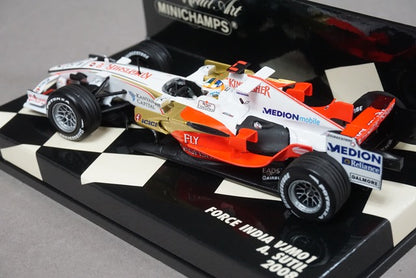 1:43 MINICHAMPS 400080020 Force India F1 Team VJM01 2008 #20 A.Sutil