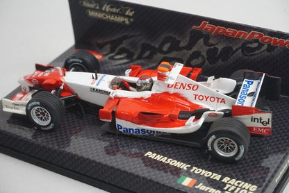 1:43 MINICHAMPS 403050116 KYOSHO Panasonic Toyota Racing TF105 J. Trulli #16 model car