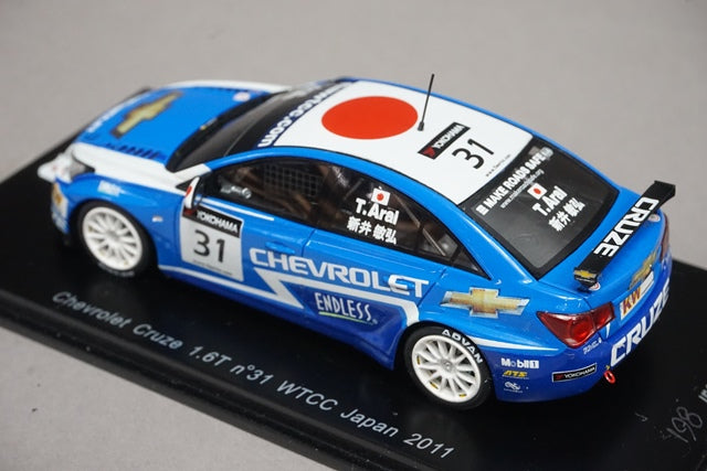 1:43 SPARK SJ008 Chevrolet Cruze 1.6T WTCC Japan 2011 Toshihiro Arai #31