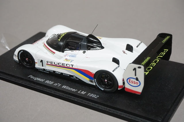 1:43 SPARK 43LM92 Peugeot 905 LM 1992 Winner #1