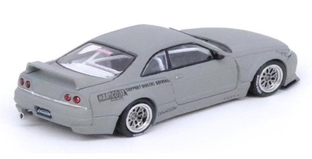 IN64-R33P-CGM INNO Models 1:64 Nissan Skyline GT-R (R33) PANDEM Rocket Bunny Matte Cement Gray