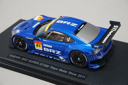 1:43 EBBRO 44762 Subaru BRZ Super GT300 Tokyo Motor Show 2011 #61