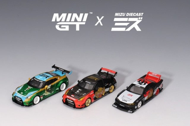 MGT00650-R TSM MINI-GT x Mizu Diecast 1:64 Nissan LB-Silhouette WORKS GT Nissan 35GT-RR Version 2 "RORO" Right-hand drive *Blister pack