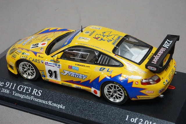 1:43 MINICHAMPS 400066991 Porsche 911 GT3 RS 24H Le Mans 2006 #91