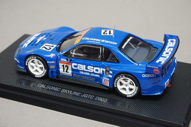 1:43 EBBRO P412 CALSONIC Skyline JGTC 2003 #12