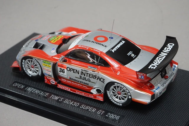 1:43 EBBRO 43804 Lexus Open interface TOM'S SC430 Super GT 2006 #36