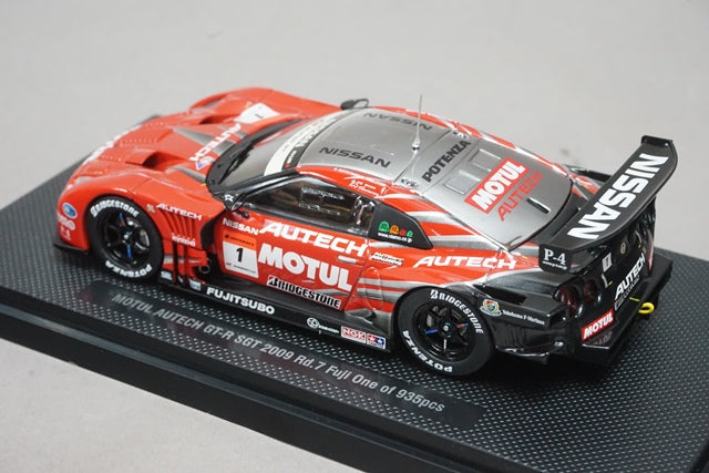 1:43 EBBRO P411 Motul Autech GT-R SGT Super GT500 Rd.7 Fuji 2009 #1