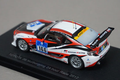 1:43 EBBRO 44892 Toyota 86 24h Nurburgring 2012 #166