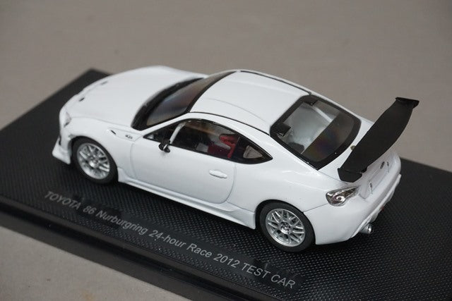 1:43 EBBRO 44893 Toyota 86 Nurburgring 24h Race 2012 Test Car