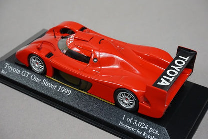 1:43 MINICHAMPS 433991603 KYOSHO Special Order Toyota GT One Street 1999