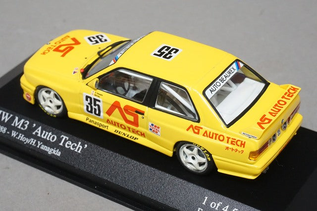 1:43 MINICHAMPS 433882035 KYOSHO Custom BMW M3 Autotech JTCC 1988 #35