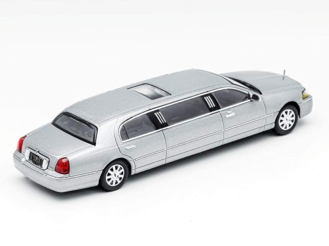 KS-055-318 GCD Gaincorp Products 1:64 Lincoln Town Car Limousine Silver Gray