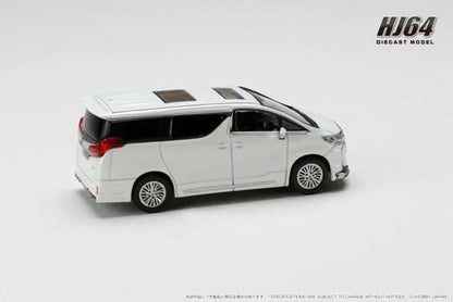 HJ644012BW Hobby JAPAN  1:64 Toyota Alphard Hybrid Custom Version w/Sunroof White Pearl Crystal Shine