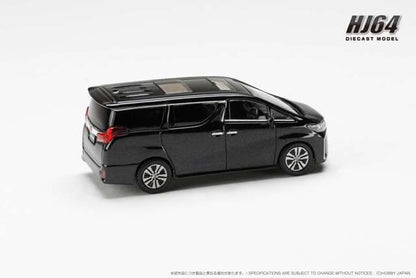 HJ645012AMBK Hobby JAPAN 1:64 Toyota Alphard (H30W) w/Sunroof SPARK Ring Black Pearl Crystal Shine