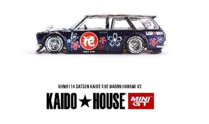 KHMG114 TSM MINI-GT 1:64 Datsun KAIDO 510 Wagon Hanami V3 Right-hand drive