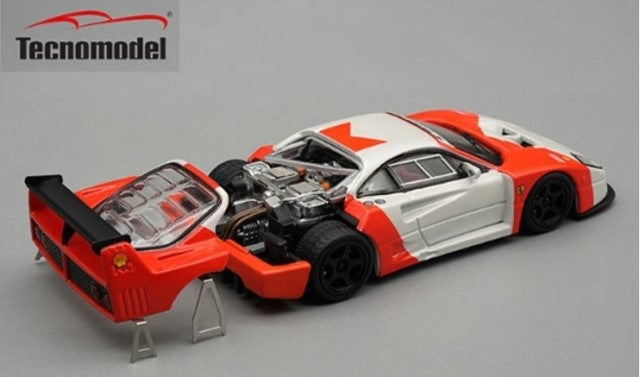 TM64-01C Tecnomodel 1:64 Ferrari F40 LM 1996 Red White w/Black Wheels