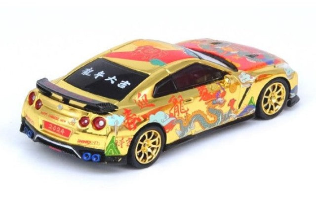 IN64-R35-CNY24 INNO MODELS 1:64 Nissan GT-R (R35) "Year Of The Dragon" Chinese New Year 2024 Limited Edition