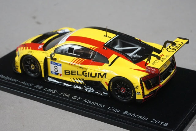 1:43 SPARK S6308 Audi R8 LSM FIA GT Nations Cup Bahrain Team Belgium 2018 #8