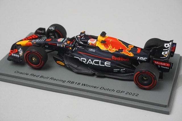 1:43 SPARK S8548 Oracle Red Bull Racing RB18 Dutch GP Winner 2022 #1