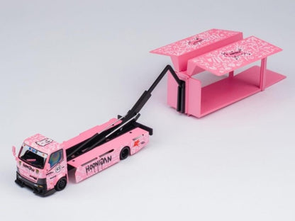 Micro Turbo PEAKO 1:64 Wing Custom Truck Custom Truck Ken Block Hoonipigasus #43 pink ABS with accessories