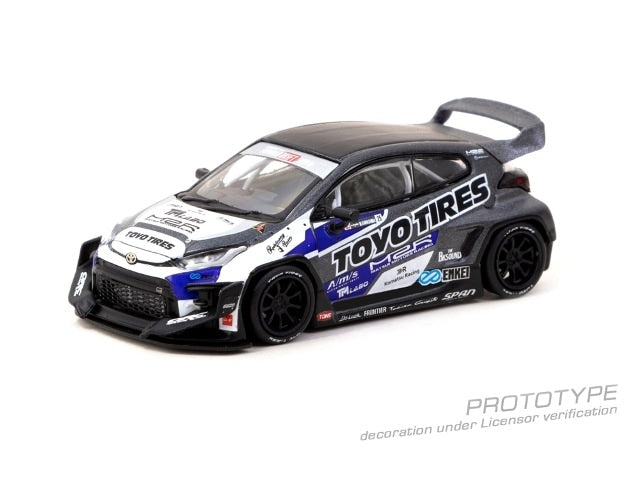 T64-080-TOYO Tarmac Works 1:64 Toyota Pandem Toyota GR Yaris TOYO TIRES