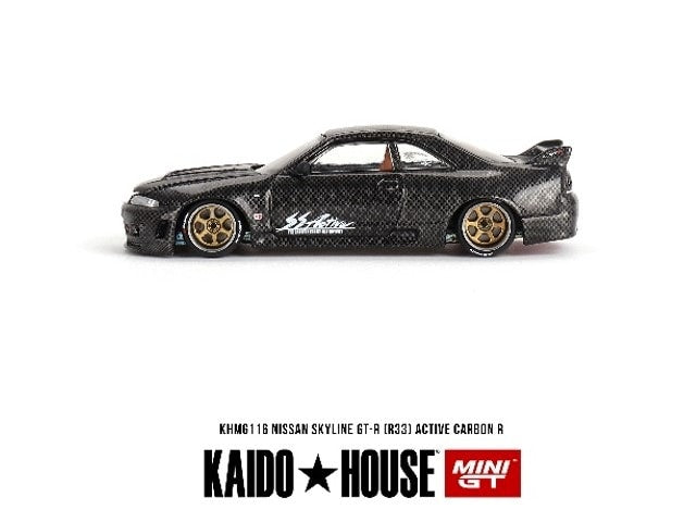 KHMG116 TSM MINI-GT 1:64 Nissan Skyline GT-R R33 Active Carbon R Right-hand drive