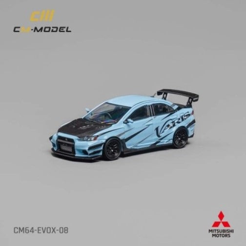 CM64-EVOX-08 CM-MODEL 1:64 Mitsubashi Lancer EVO X Varis Blue