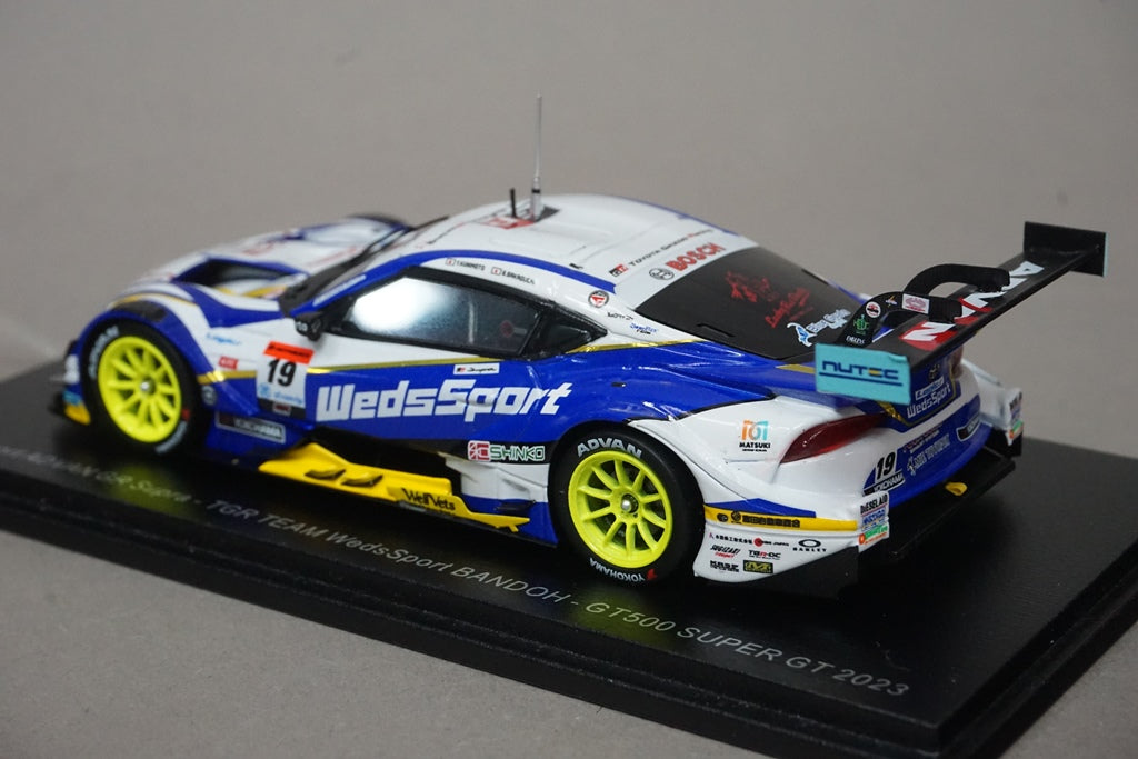 1:43 SPARK SGT057 Weds Sports ADVAN GR Supra GT500 Super GT 2023 #19