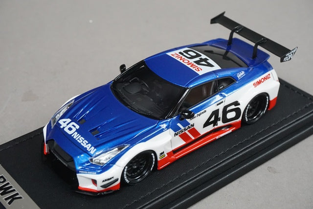 1:43 ignition model IG2549 LB-Silhouette WORKS GT Nissan 35GT-RR #46 White/Blue/Red