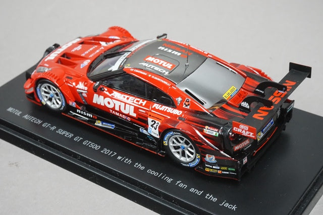 1:43 EBBRO 45506 Motul Autech GT-R Super GT500 2017 whit the cooling fan and the jack #23