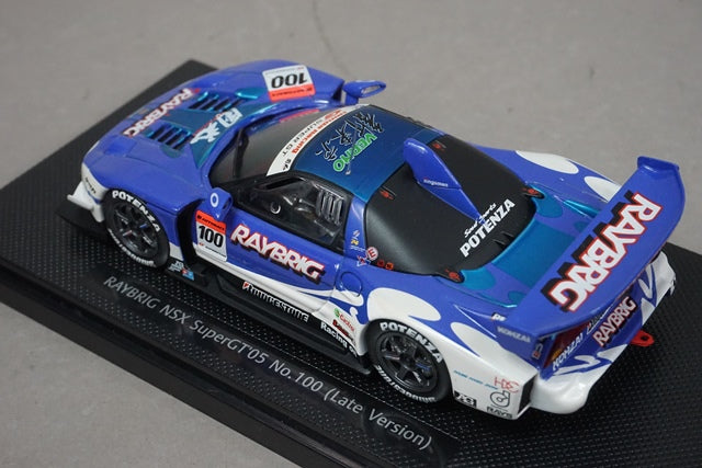 1:43 EBBRO 43765 Honda Raybrig NSX Super GT 2005 Late Model #100 Blue