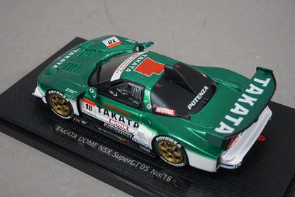 1:43 EBBRO 43690 Honda Takata Dome NSX Super GT 2005 #18 Green