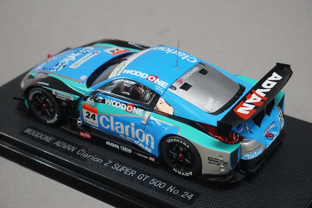 1:43 EBBRO 43916 Nissan WOODONE ADVAN Clarion Z Super GT 500 #24