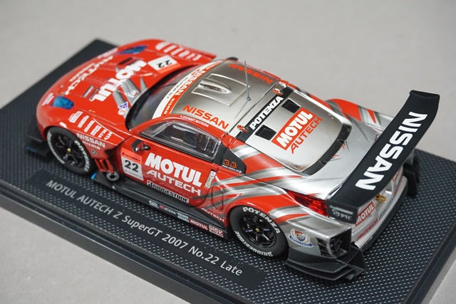 1:43 EBBRO 43958 Nissan MOTUL AUTECH Z SUPER GT 2007 Late Model #22