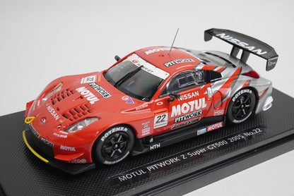 1:43 EBBRO 43688 Nissan MOTUL Pit Work Z SUPER GT500 2005 #22 model car