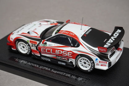 1:43 EBBRO 43808 Toyota ECLIPSE ADVAN SUPRA Super GT 2006 #25