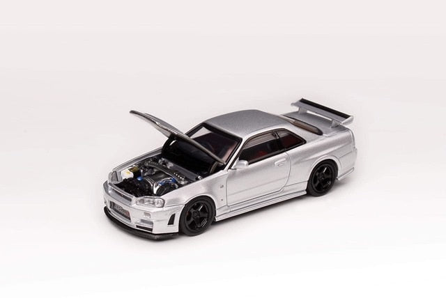 M63413 MOTORHELIX 1:64 Nissan Skyline GT-R R34 Z-TUNE Z-Tune Silver