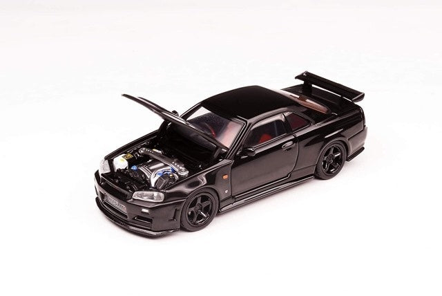 M63414 MOTORHELIX 1:64 Nissan Skyline GT-R R34 Z-TUNE Black Pearl