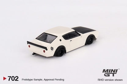 TSM MINI-GT 1/64 Nissan Skyline Kenmeri Liberty Walk White Right-hand drive LBWK Blister