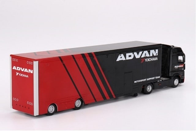 [ Back-order ] TSM MINI-GT MGT00741-R 1:64 Mercedes-Benz Actors w/ Racing Transporter "ADVAN" RHD  model car