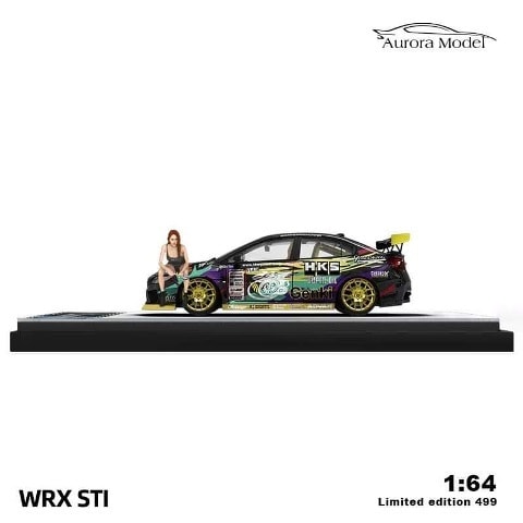 AuroraModel AM 1:64 Subaru WRX STI with HKS figure