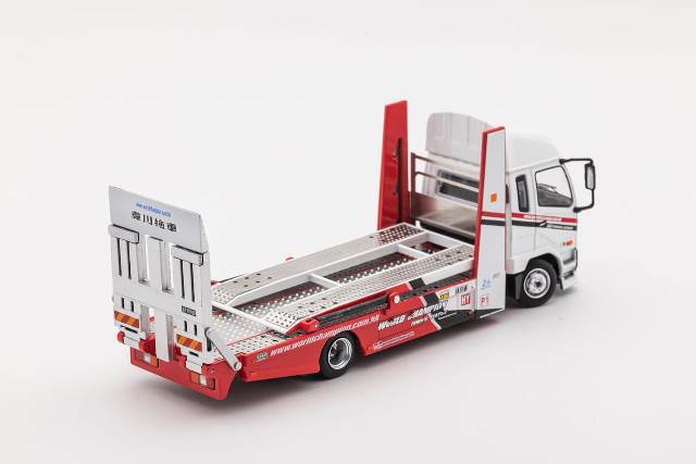 KS-032-315 GCD Gaincorp Products 1:64 Mitsubishi Fuso fighter double-decker transport truck WORLD CHAMPION RHD