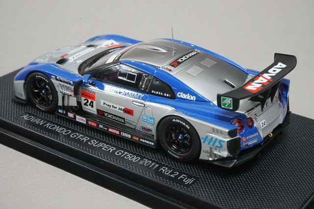 1:43 EBBRO 44543 Nissan ADVAN KONDO GT-R Super GT500 Fuji 2011 #24