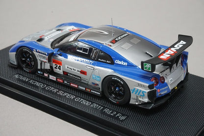 1:43 EBBRO 44543 Nissan ADVAN KONDO GT-R Super GT500 Fuji 2011 #24